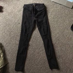 Destroyed Just Black Jeans